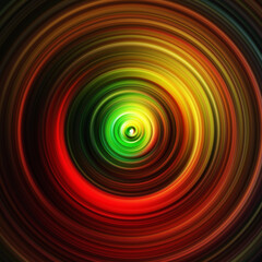 Obraz premium Colorful radial motion effect. Abstract rounded background. Color curves and sphere. Multi color gradient rings and circles wallpaper. Colored texture backdrop and banner.