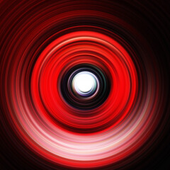 Colorful radial motion effect. Abstract rounded background. Color curves and sphere.