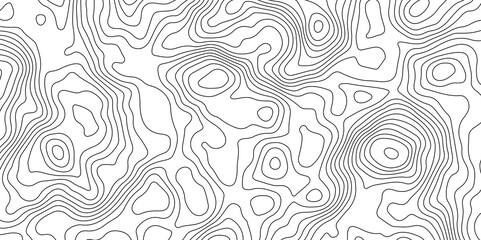 Fototapeta premium Topographic Map Lines Background. Abstract Contour Pattern. Abstract Geography Background. Contour Line Map Texture
