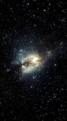 Obraz premium Abstract Galaxy Illustration: A Cosmic Display of Celestial Splendor