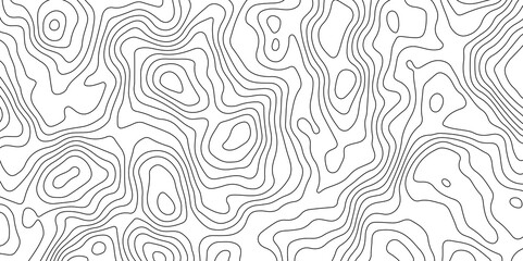Fototapeta premium Topographic Map Lines Background. Abstract Contour Pattern. Abstract Geography Background. Contour Line Map Texture