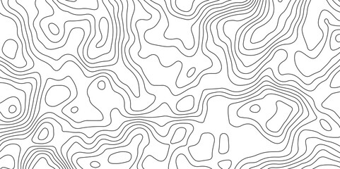 Fototapeta premium Topographic Map Lines Background. Abstract Contour Pattern. Abstract Geography Background. Contour Line Map Texture