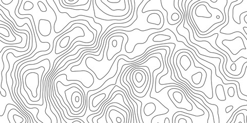 Fototapeta premium Topographic Map Lines Background. Abstract Contour Pattern. Abstract Geography Background. Contour Line Map Texture