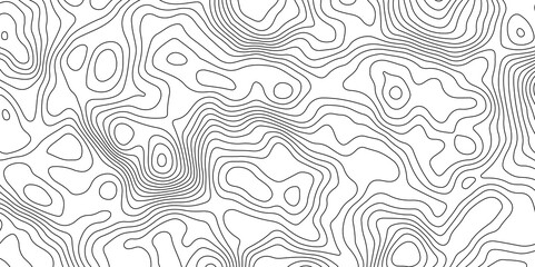 Obraz premium Topographic Map Lines Background. Abstract Contour Pattern. Abstract Geography Background. Contour Line Map Texture
