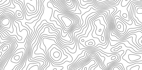 Fototapeta premium Topographic Map Lines Background. Abstract Contour Pattern. Abstract Geography Background. Contour Line Map Texture