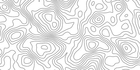 Fototapeta premium Topographic Map Lines Background. Abstract Contour Pattern. Abstract Geography Background. Contour Line Map Texture