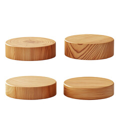 Elegant wooden podiums perfect for product display