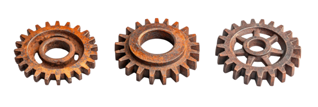 old rusty gears