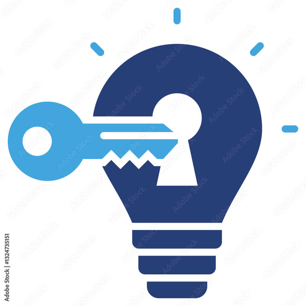 Poster Problem Solving Two Color Icon