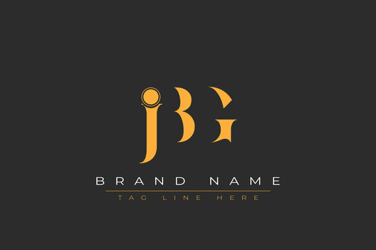 JBG abstract letter logo design. This logo is designed by three abstract letters.
