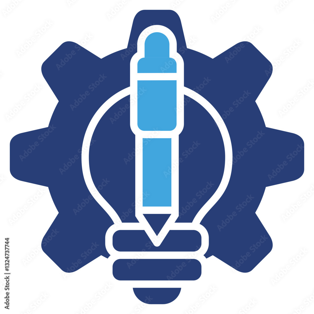 Poster Learning And Development Two Color Icon
