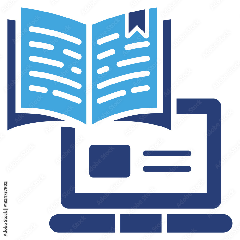 Aufkleber adaptive learning two color icon