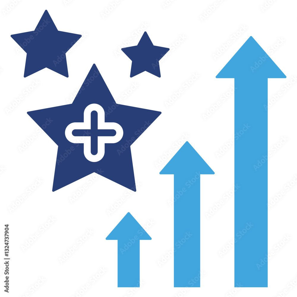 Poster Skill Development Two Color Icon