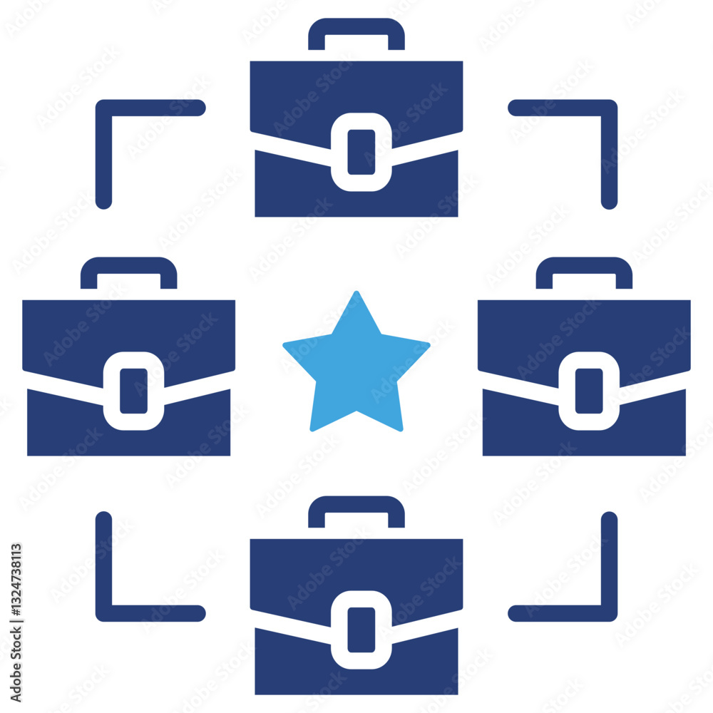 Poster Integration Two Color Icon