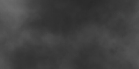 Dark black and grey dramatic grunge background texture for cloudy sky and fogy smoke abstract backdrop, slow motion closeup floating air on fog mist haze vapor smoke on black background.