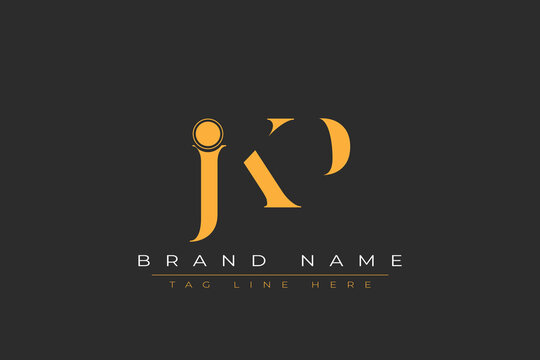 JKP abstract letter logo design. This logo is designed by three abstract letters.