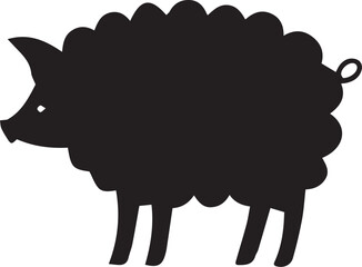 black sheep vector illustration