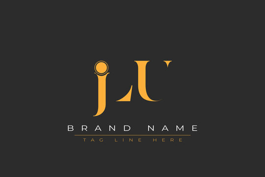 JLU abstract letter logo design. This logo is designed by three abstract letters.