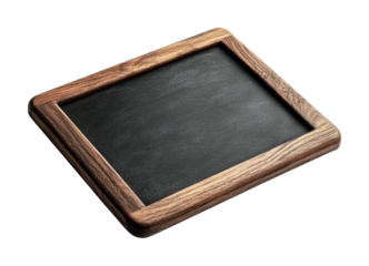 Empty wooden framed chalkboard for writing or drawing, cut out