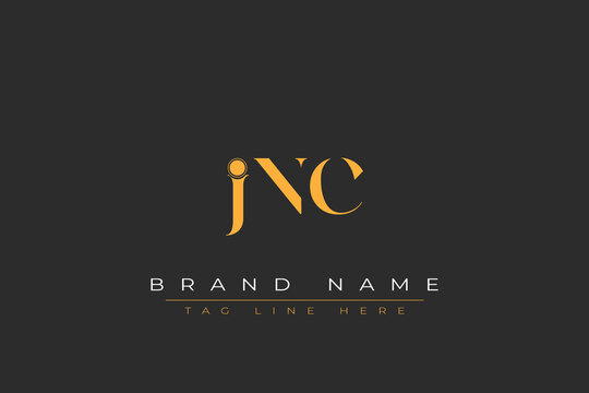 JNC abstract letter logo design. This logo is designed by three abstract letters.