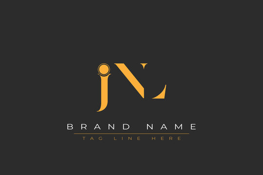 JNL abstract letter logo design. This logo is designed by three abstract letters.
