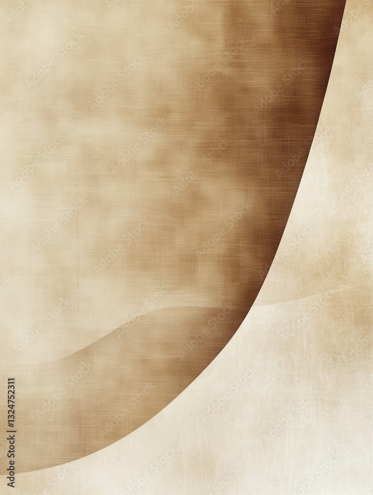 Poster elegant book page texture in cream and brown tones with subtle fold for scholarly design