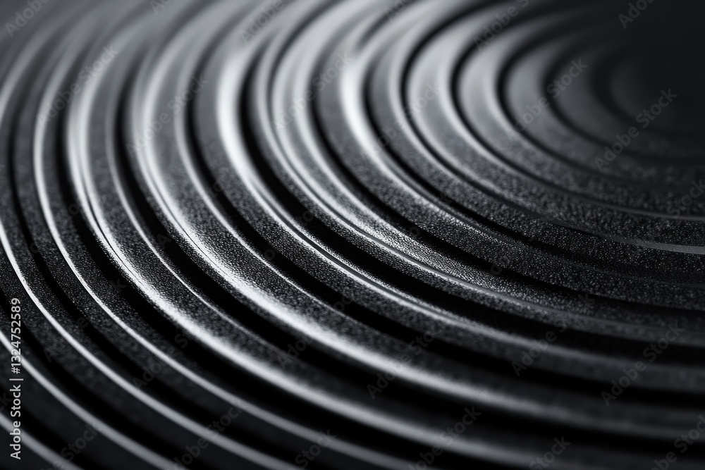 Poster abstract expanding circular lines create a seamless pattern in a dark environment, 4k abstract expan