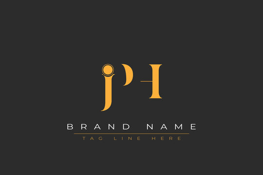 JPH abstract letter logo design. This logo is designed by three abstract letters.