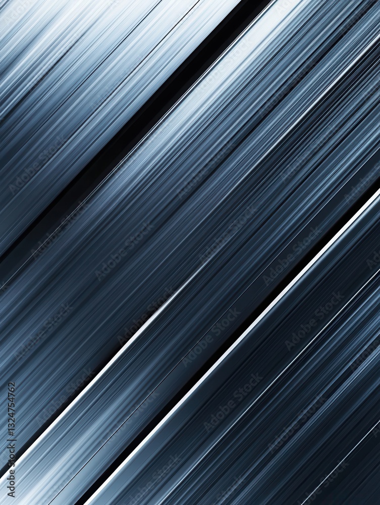 Fototapete metallic background featuring dynamic diagonal lines in silver and black with a glowing intersection