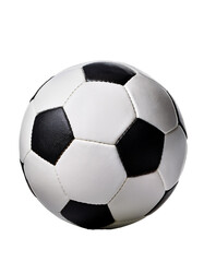 Classic soccer ball floating on transparent background © karina