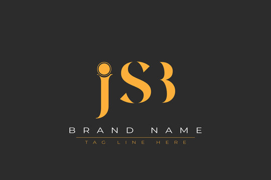 JSB abstract letter logo design. This logo is designed by three abstract letters.