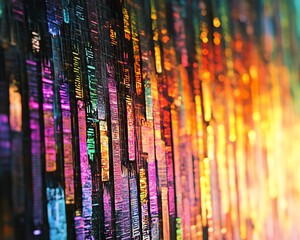 Fototapeta premium Creative binary coding texture Software programming code 3D Rendering