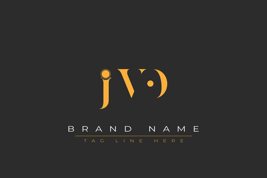 JVO abstract letter logo design. This logo is designed by three abstract letters.