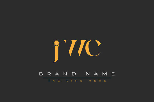 JWC abstract letter logo design. This logo is designed by three abstract letters.