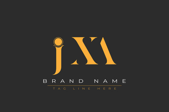 JXA abstract letter logo design. This logo is designed by three abstract letters.
