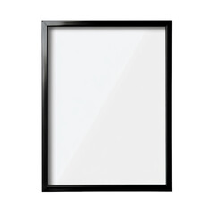 Framed Blank canvas: A minimalist black frame featuring a blank surface, designed for presentations, artwork displays, or to insert an image.