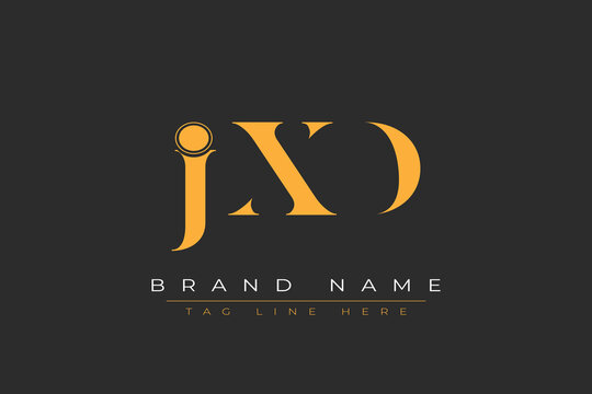 JXD abstract letter logo design. This logo is designed by three abstract letters.