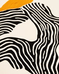 Fototapeta premium Captured details reveal the artistry in embroidery, showcasing flowing patterns and bold hues in a textile design