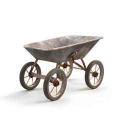 old rusty wheelbarrow