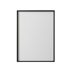 Blank canvas:A contemporary black framed artwork with a pristine canvas.