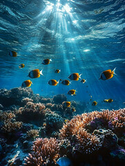 Fototapeta premium Celebrating World Oceans Day on June 8.