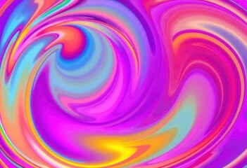 Obraz premium Abstract swirls of vibrant, multicolored gradient hues, visual, fantasy