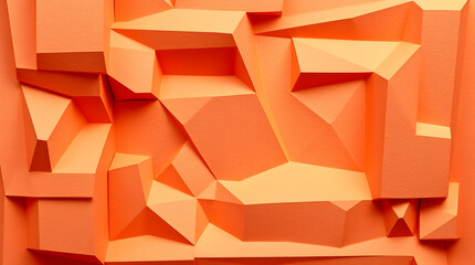 Abstract cubic minimalist background with sharp geometric blocks