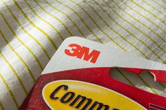 Blister package of 3M company product with focus on logo