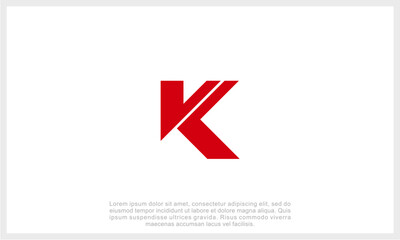 Letter K Logo Template Design Vector Illustration. Initial K Logo.