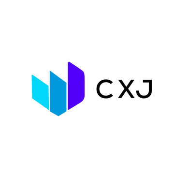CXJ creative minimalist letter logo.