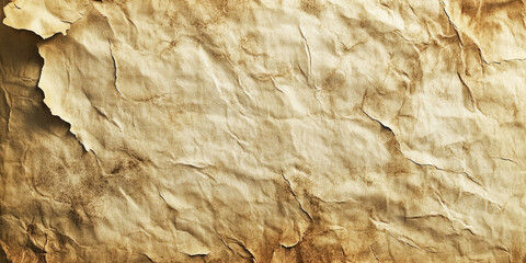 Obraz premium Aged textured vintage paper background with creases and stains