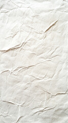 Textured white crumpled paper background with natural creases
