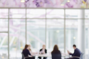 High-End Executive Meeting in Bright Contemporary Office