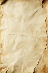 Aged vintage paper texture with natural creases and brownish tones
